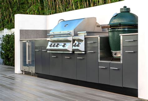 luxury outdoor kitchens stainless steel